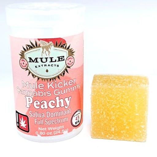 Mule Kicker 50mg Gummy Peachy Sativa
